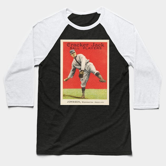 Walter Johnson 1915 Cracker Jack Baseball T-Shirt by BlackBoxHobby